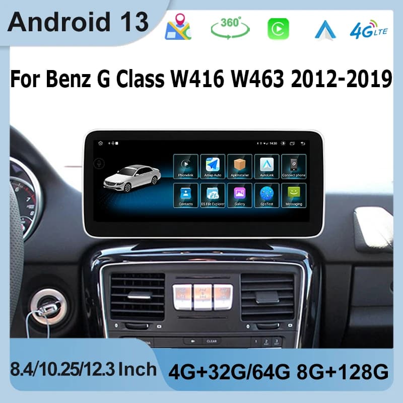 Prezzo di fabbrica Android13 8G + 128G Auto DVD Radio Per Mercedes Benz Classe G W461 W463 G350 Lettore Multimediale Schermo di Navigazione GPS