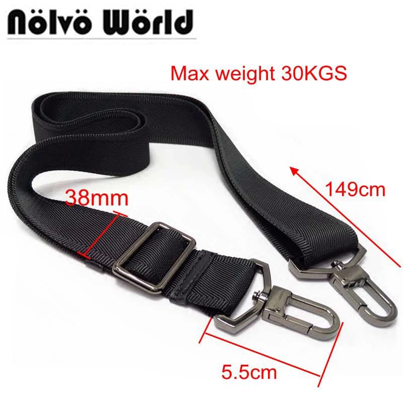 38mm Max 30KGS Strong Hook Nylon Belt Accessory men's handbag long shoulder strap for Laptop new shoulder strap for shoulder repair