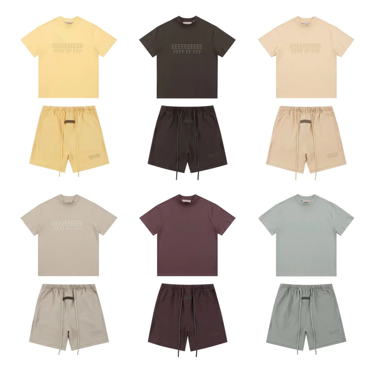 Set of high quality summer t-shirts and shorts with dual line printing of the Classic Brand brand, 100% cotton coulisse shorts, complete t-shirts and shorts.