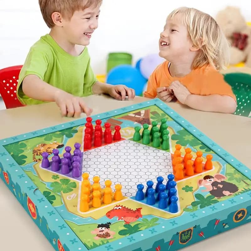 Gioco di scacchi e dama Set di scacchi da viaggio compatto e sicuro Gioco da tavolo Gioco di scacchi multifunzionale portatile per il compleanno