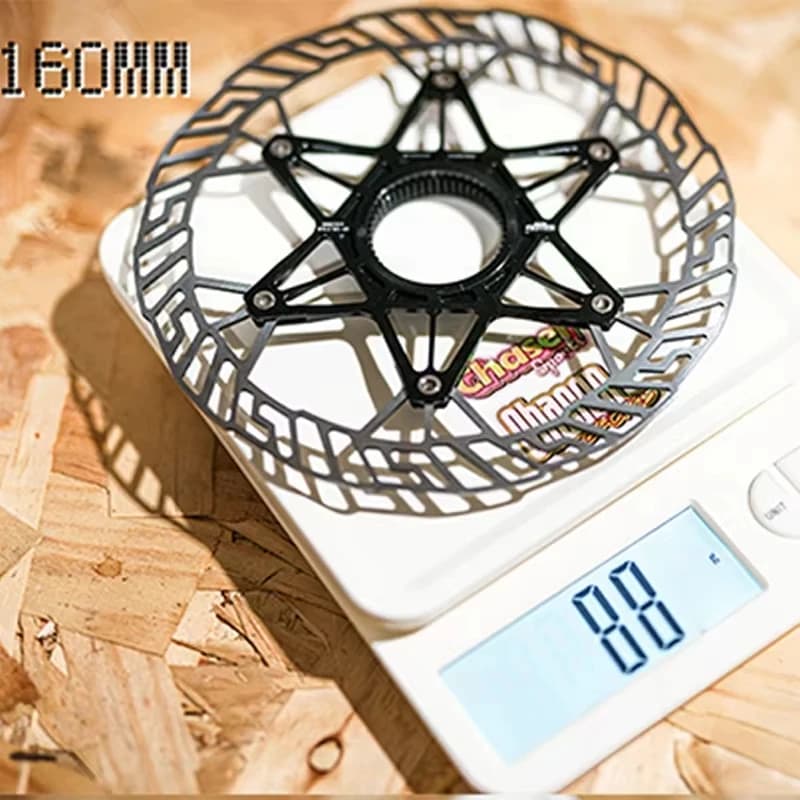 Chaser Bike Ultralight Medium Lock Discs Bicycle Brake Disc Pads Gravel Lightweight Discs 160mm/140MM 83g Without Locking Covers