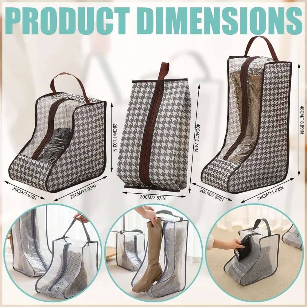 Quality Waterproof Boot Storage Bag Moistureproof Foldable Shoes Organizer Dustproof Shoe Storage Bags Shoes