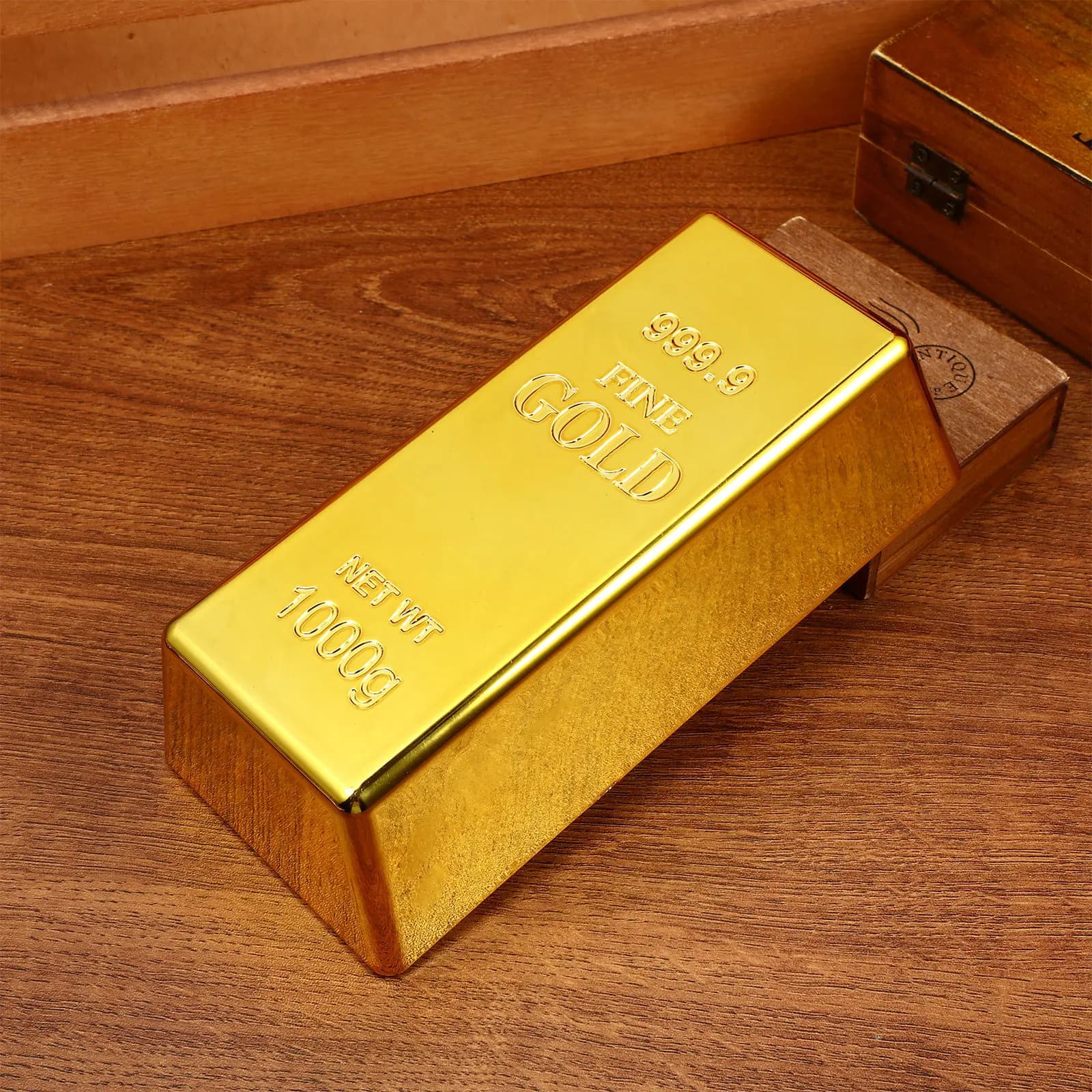 Fermaporta in plastica a forma di lingotto d'oro con base antiscivolo, multifunzionale per soggiorno