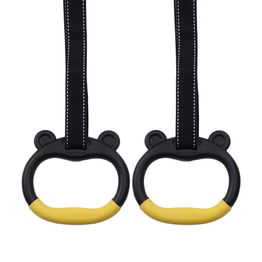 With Straps Gymnastic Rings Durable Non-Slip Pull Up Bar Adjustable Straps Comfortable Fitness Exercise Ring