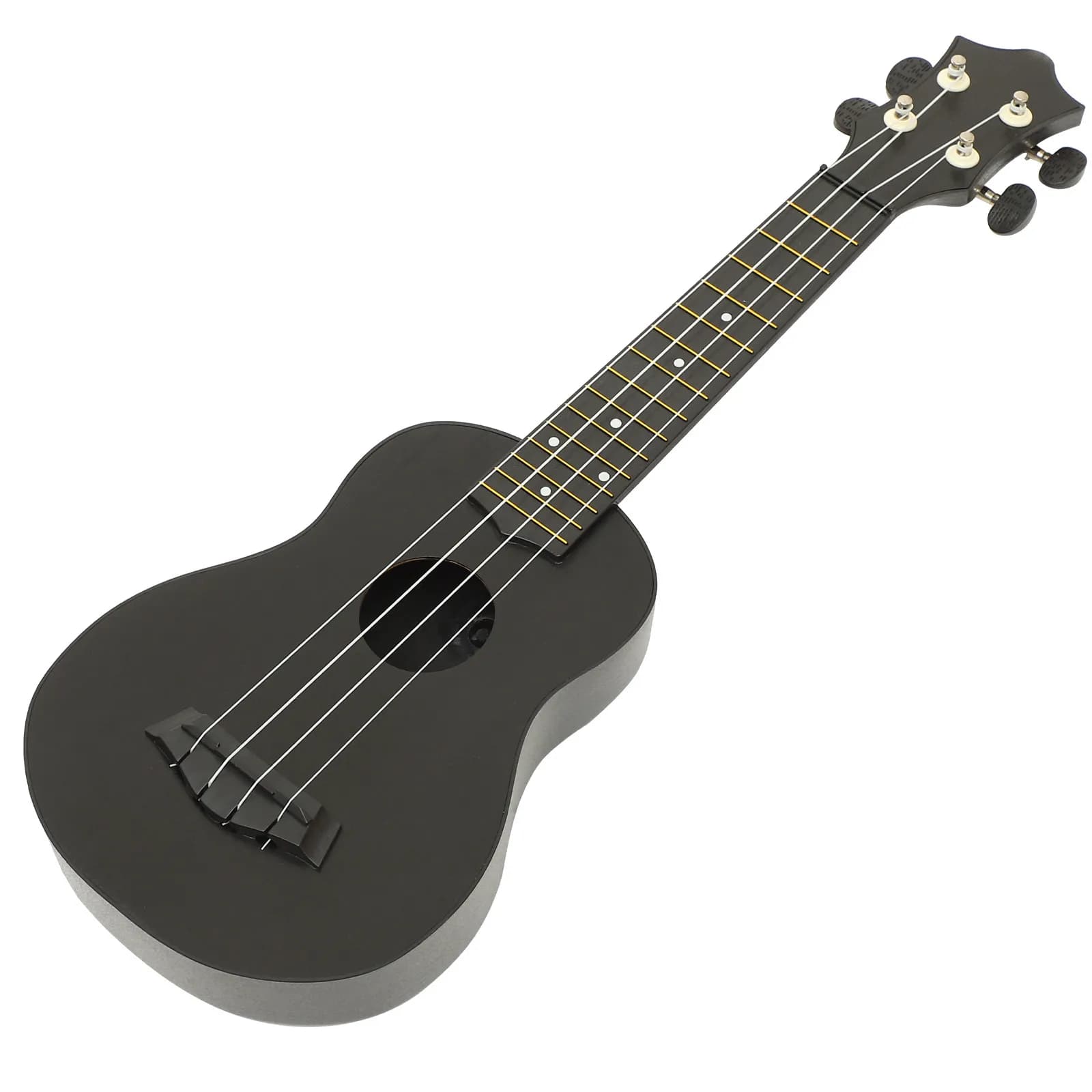 Ukulele in legno per principianti, bambini e adulti, strumento a corde acustico soprano, resistente agli urti, con accordatura stabile e durevole
