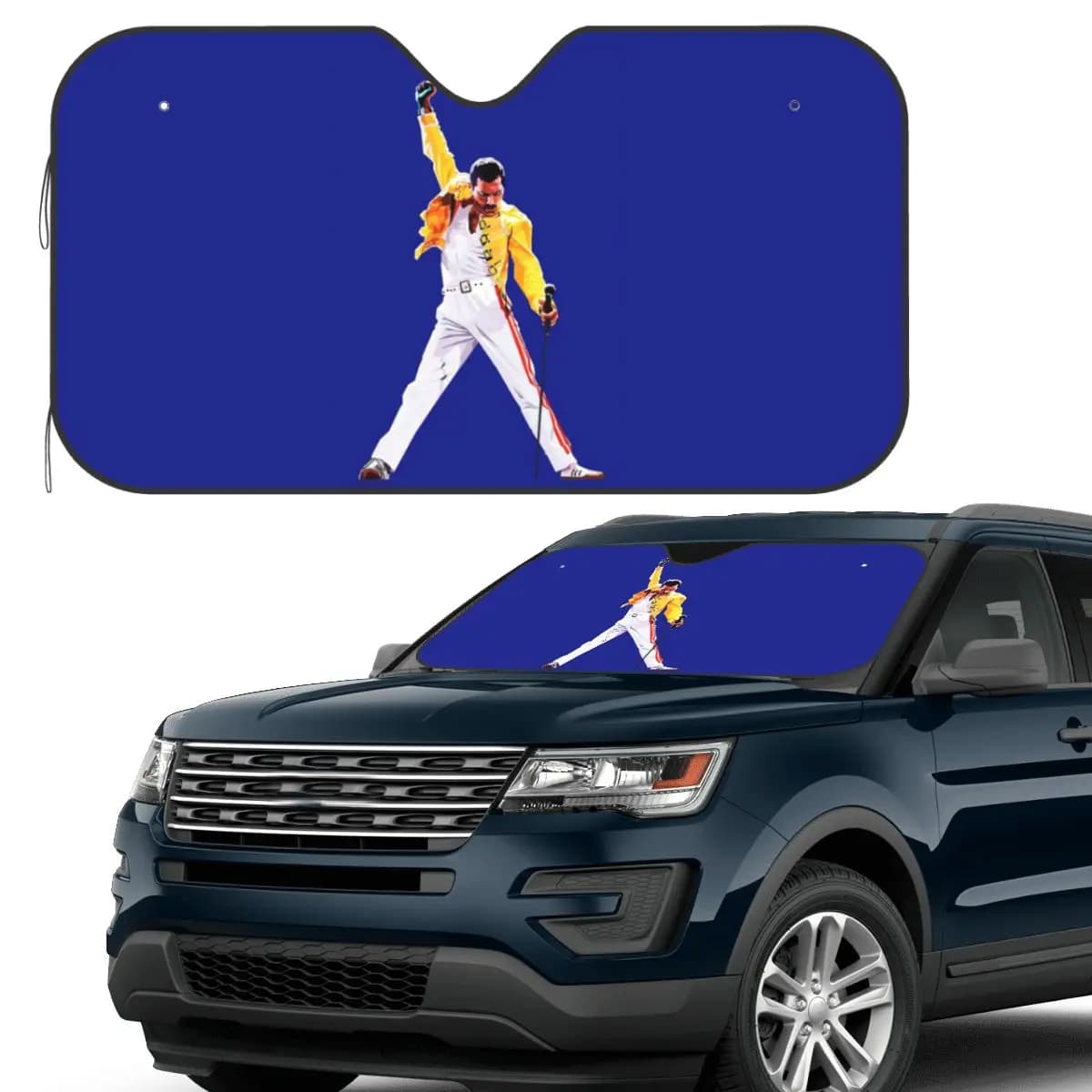 Freddie Mercury In Concert Parasole Parabrezza Parabrezza anteriore per auto Finestra Parasole Accessori Coperture