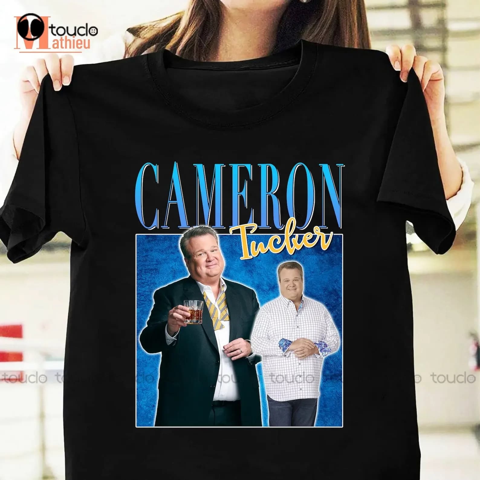 Maglietta Cameron Tucker Maglietta moderna della serie TV per famiglie Camicie da golf da uomo Manica corta Magliette divertenti Maglietta regalo di Natale Xs-5XL