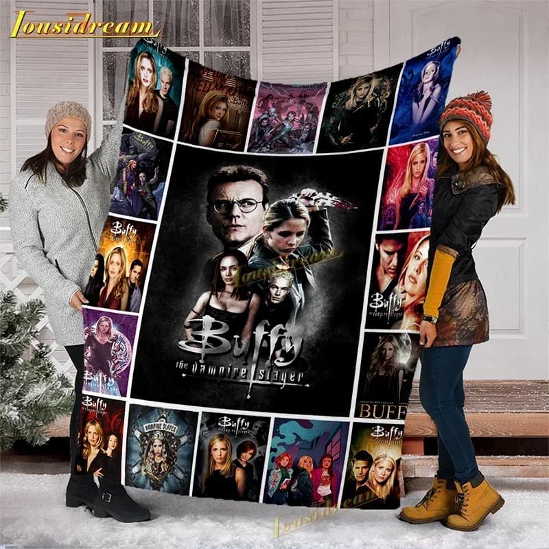 Buffy flanella Vampire Slayer coperta Tv Flano coperte morbide coperte calde portatili per biancheria da letto da viaggio