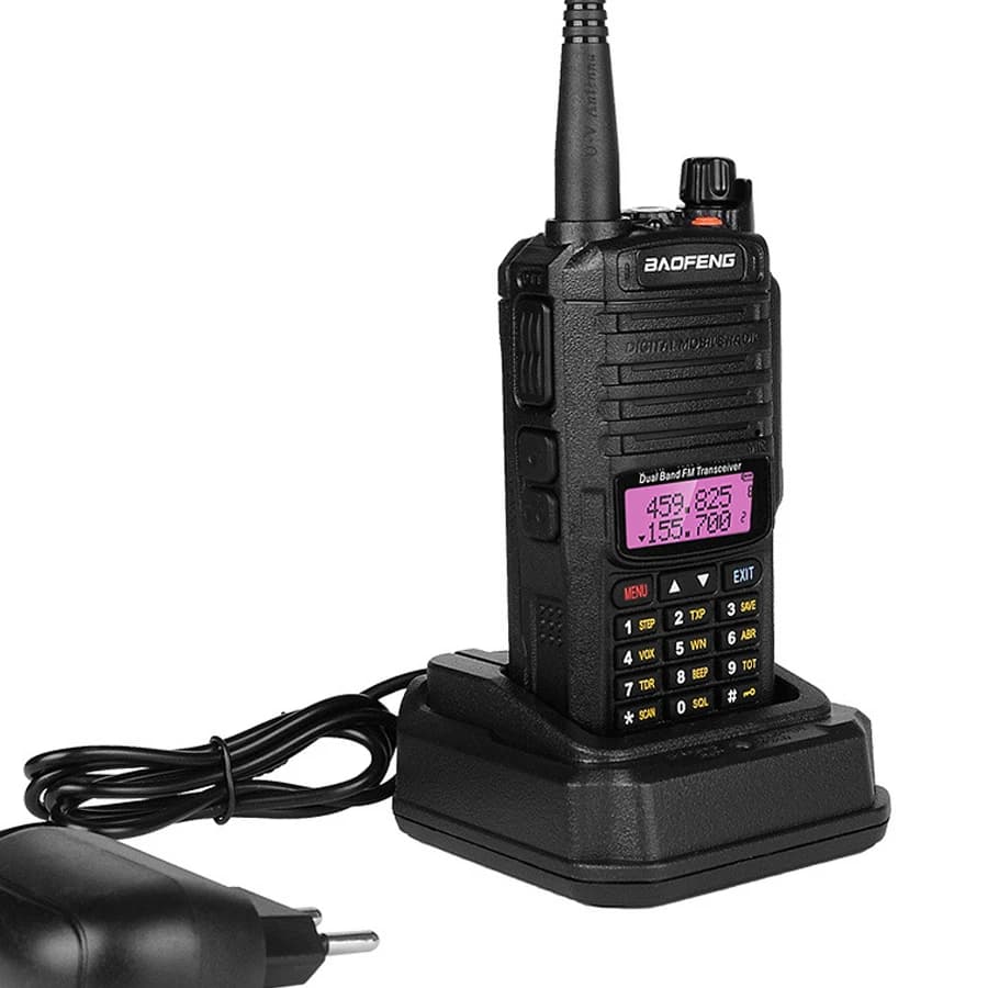 Walkie Talkie Impermeabile IP68 Baofeng UV-9R Plus, Radio Bidirezionale a Doppia Banda UHF VHF ad Alta Potenza 10km, Radio Portatile UV9RPLUS