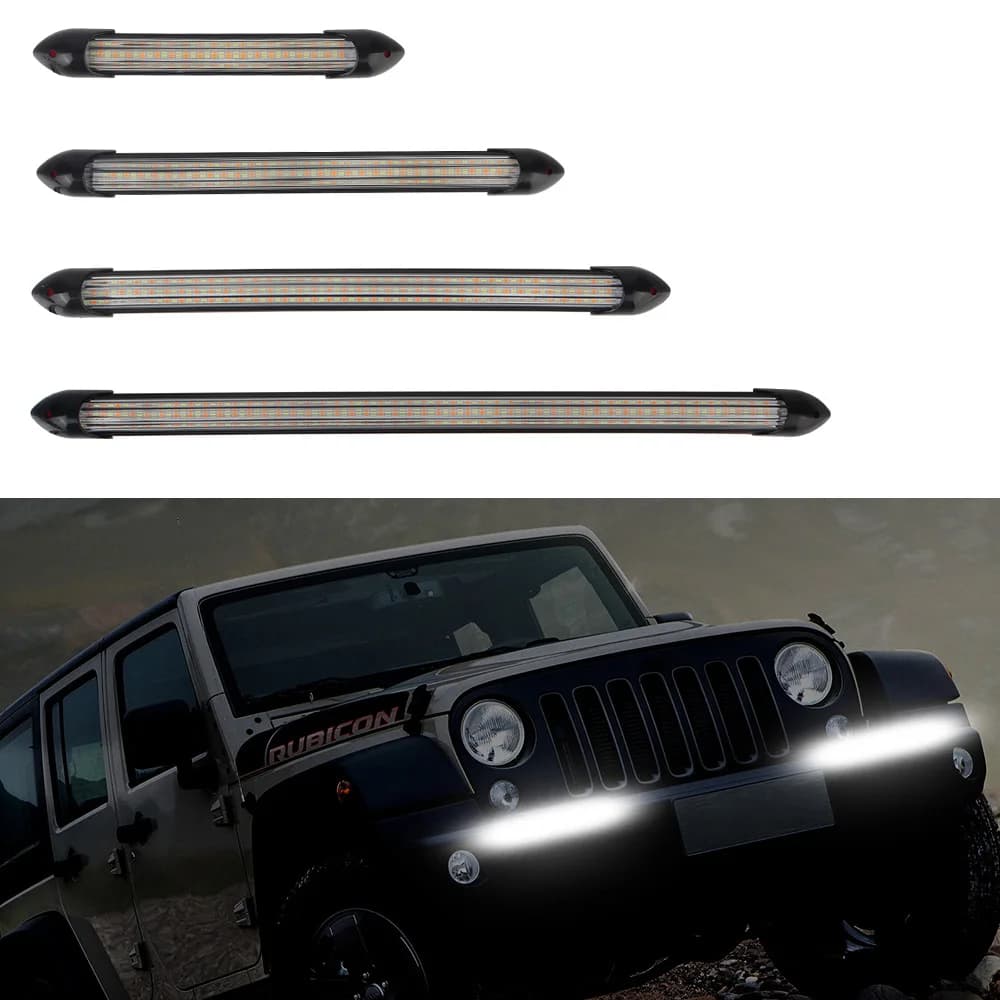 Car Streamer Flow Day Light Car DRL Daytime Running Light 2 pz/set Auto faro sequenziale Strip