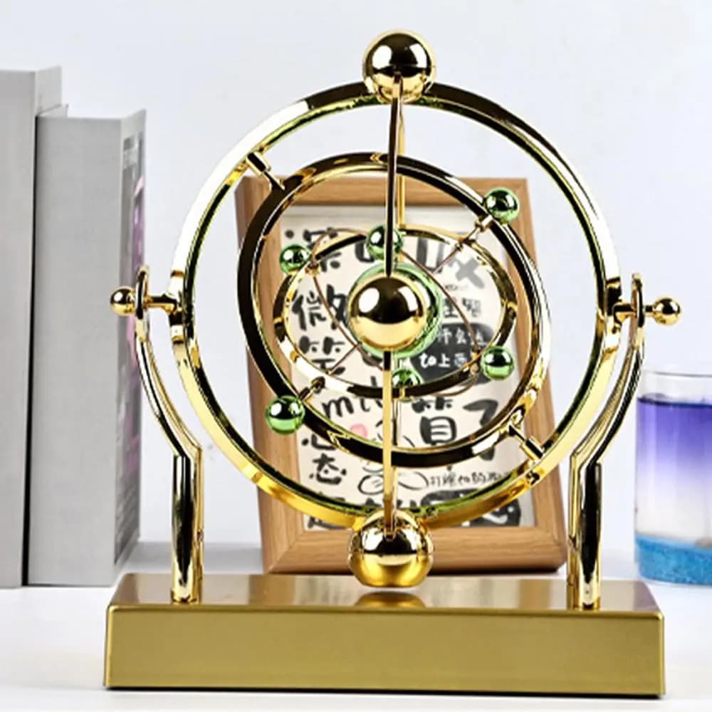 Modello da Scrivania della Terra con Movimento Perpetuo e Pendolo Rotante, Decorazione Creativa per Casa e Ufficio