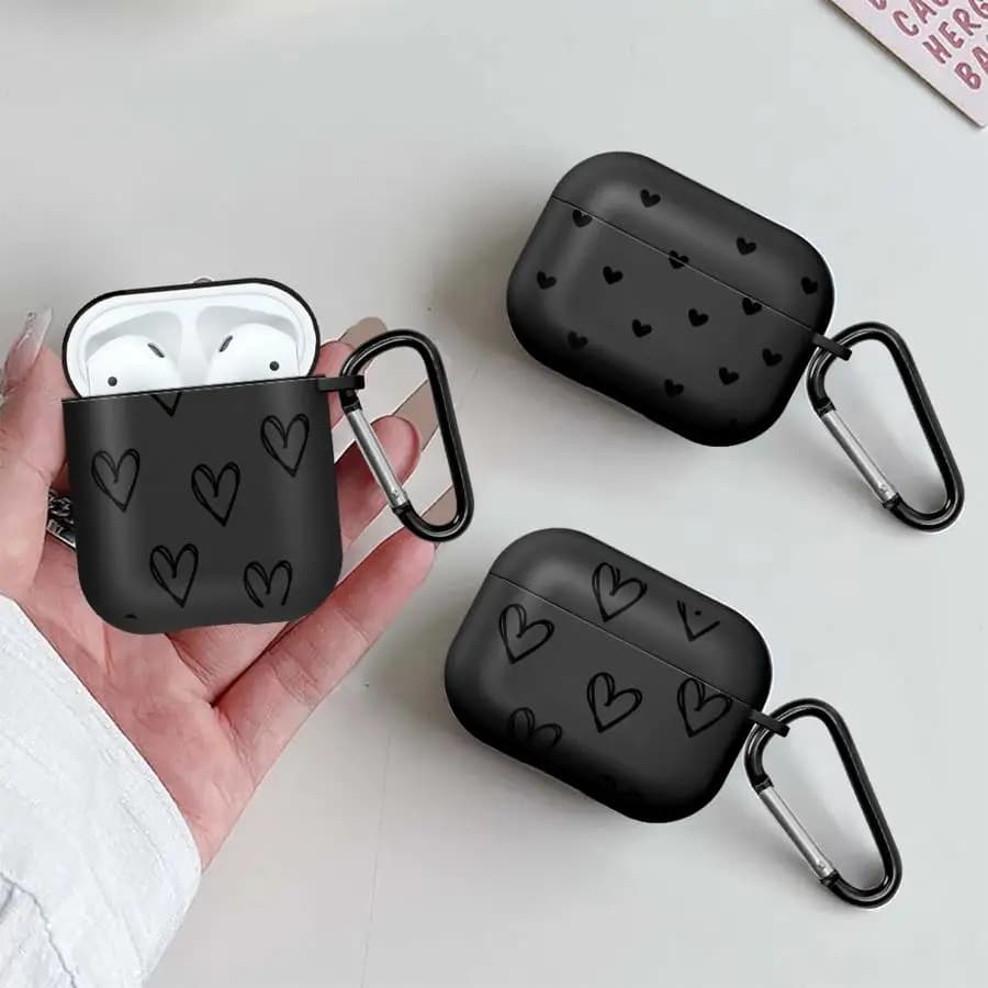 Earphone Cases Cover Case For Airpods 1 Pro2 Pro3 4 3 Pro 2 Cartoon Flower Love Heart