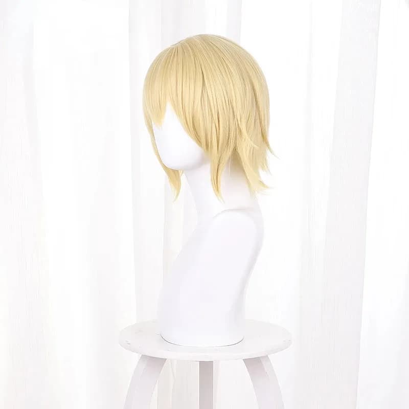 Genshin Impact Dainsleif Parrucca bionda Anime Cosplay Parrucche sintetiche resistenti al calore Halloweenx;2'c,5.b;7'