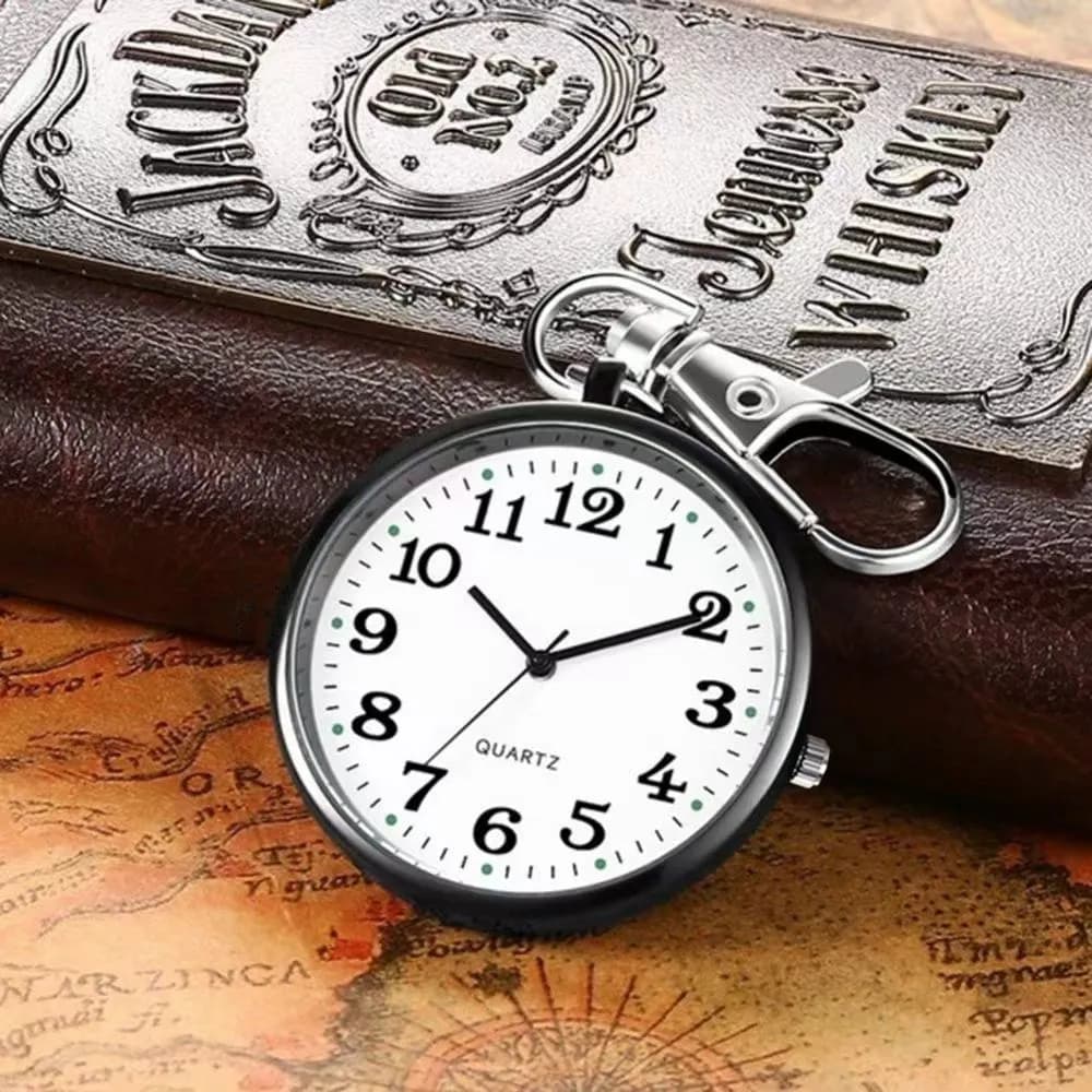 Orologio portachiavi semplice, nuovi orologi da tasca alla moda, orologio portatile da tasca, infermiera classica in lega Relojes Studenti Orologio da bambino Saati