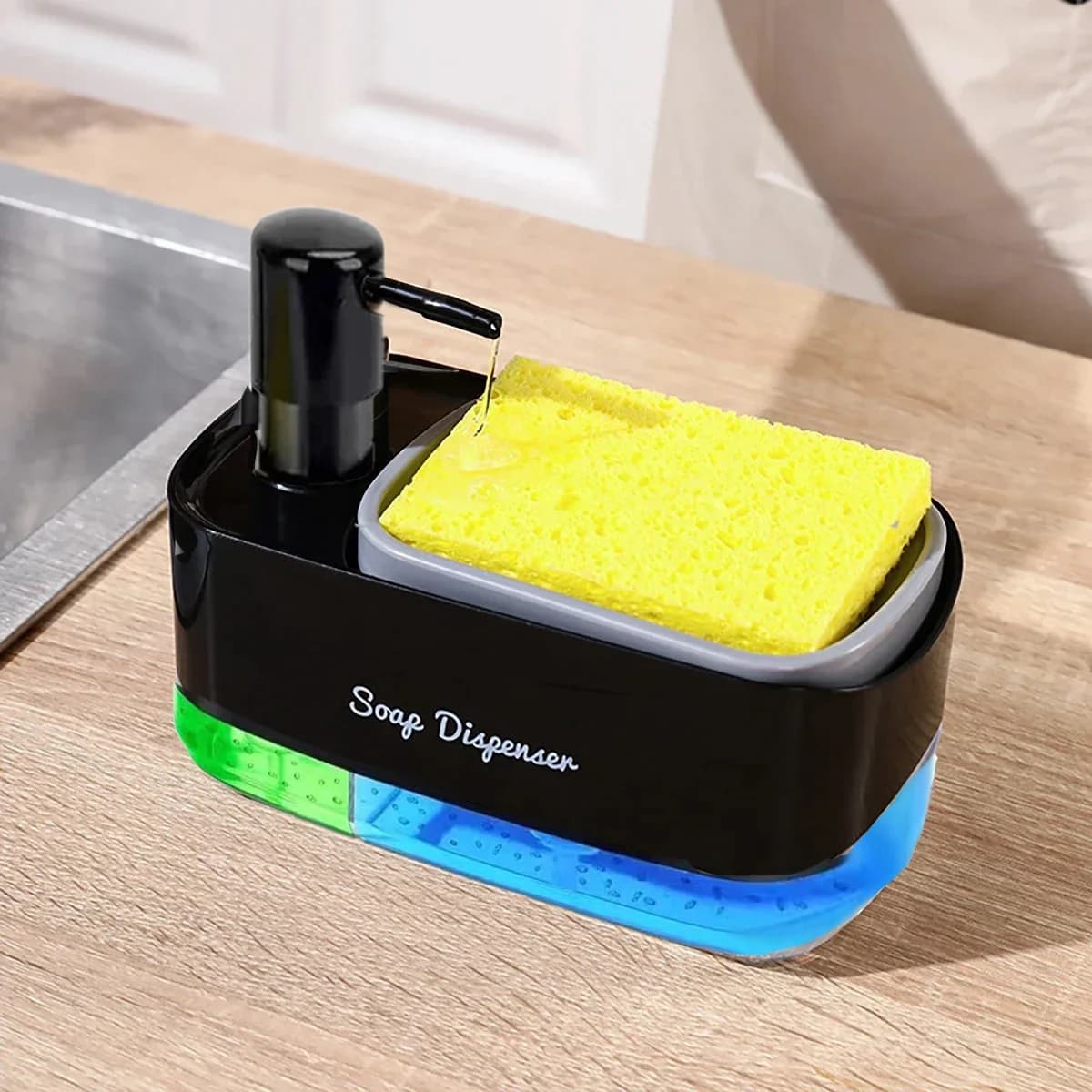 Dispenser Manuale a Pressione Automatico per Sapone Liquido, Strumento di Pulizia per Lavello da Cucina, Regalo Pratico per Famiglia e Amici, Uso Domestico
