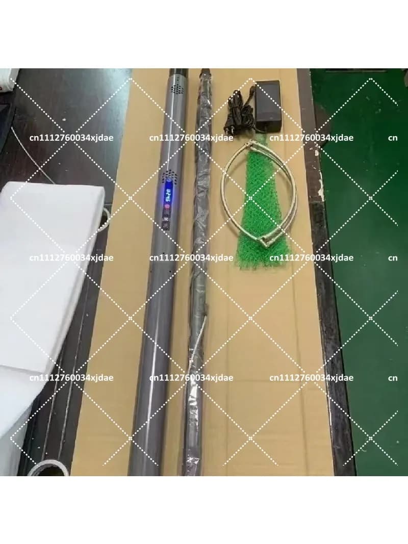 Electric Automatic Telescopic Fishing Net 4.2m 9000W Ultra-Light Aluminum Alloy Foldable Landing Net Hand Tool