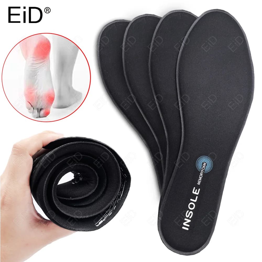 1 pair Memory Foam Sport Running Soft soles for feet Orthopaedic Pad Shock Absorption Support for arched foot sole