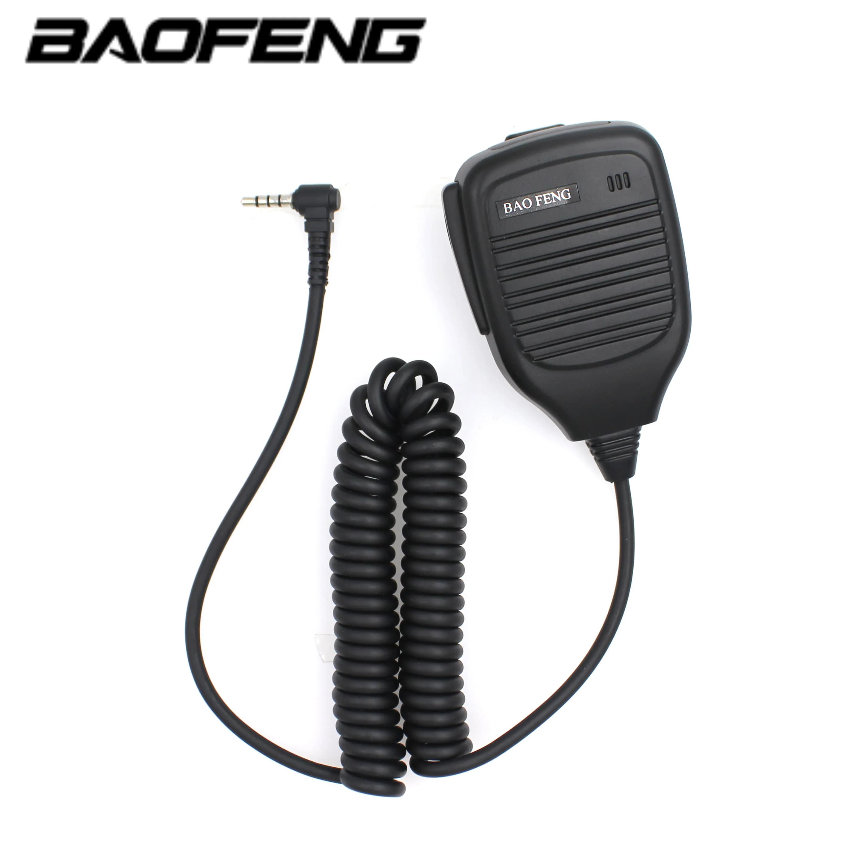 100% Baofeng Walkie Talkie UV-3R Microfono portatile Altoparlante Radio Altoparlante Microfono PTT Con Jack Audio da 3,5 mm Per Accessori UV-3R