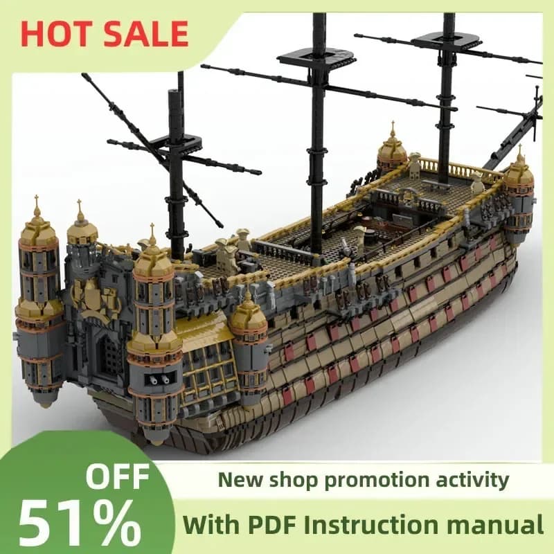 Nuova Serie di Film Pirata Famosi: Modellino Nave da Guerra Silent Mary, Puzzle Personalizzato Fai-da-Te, Idee Creative, Giocattoli per Bambini, Regalo di Compleanno