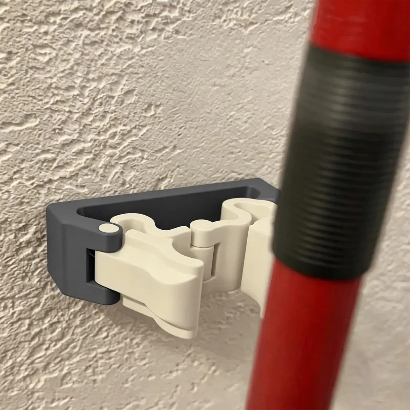 Supporto Multifunzionale per Scope e Mop, Organizzatore da Parete per Utensili Domestici, Porta Attrezzi Salvaspazio per Cucina