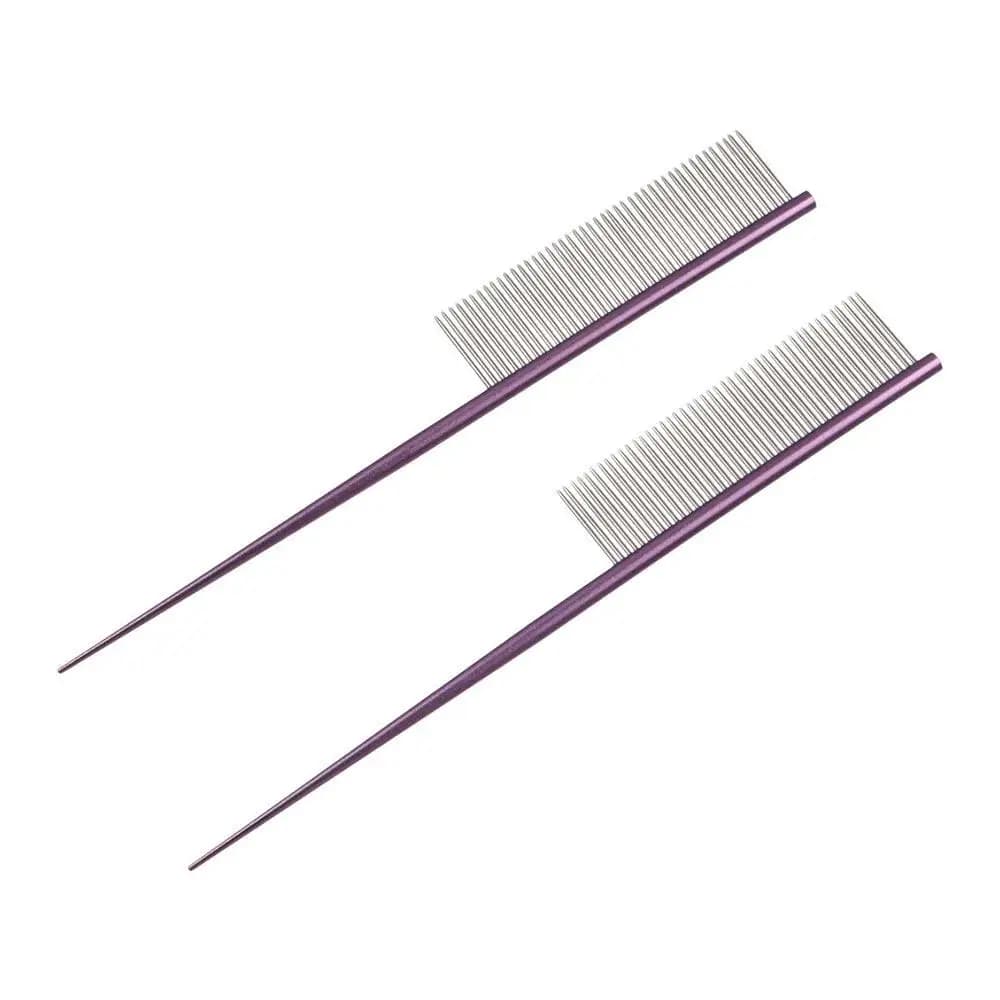 Accessori per Animali Domestici: Pettine Antipulci in Acciaio Inossidabile a Denti Densi, Pettine Colorato per la Toelettatura dei Cani, Spazzola per la Pulizia dei Cani Antiruggine