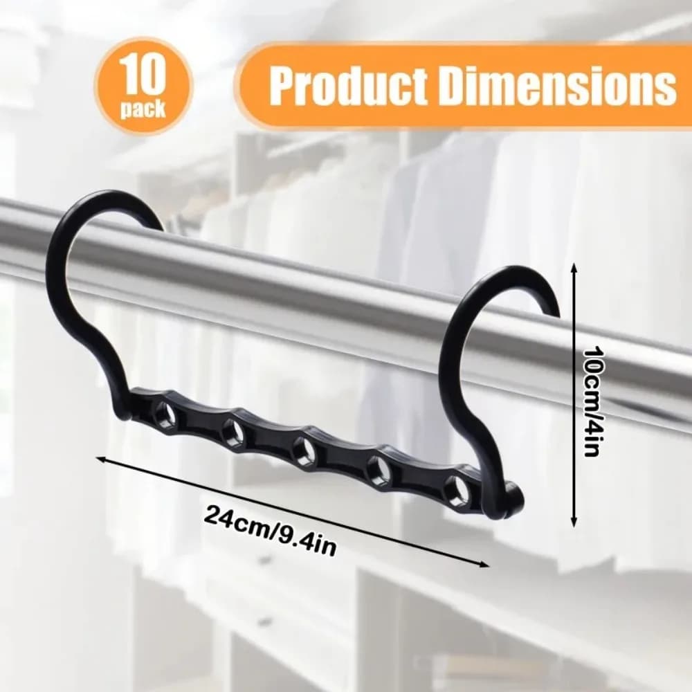 5 Hole Clothes Racks Rotary Organizer Hangers Magic Closet Wardrobe Organizer Space Saving Storage Hangers Multifunction Plastic
