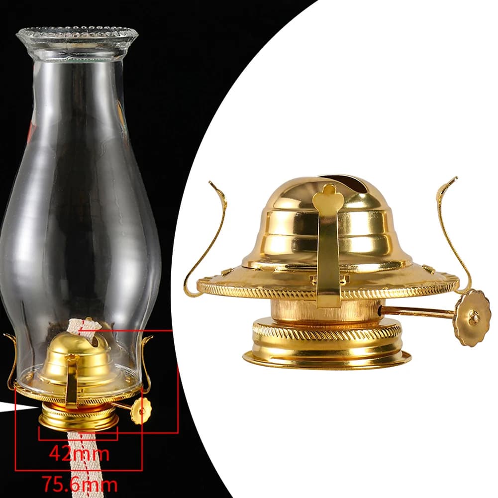 1 pc naphtha burner lamp with stumps parts of kerosene candle vintage table lamps oil burners rustic christmas aluminum alloy decorations for home