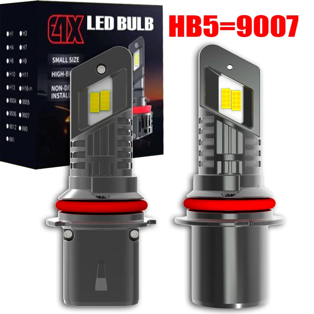 2 Pezzi HB5 9007 PX29T Lampadine LED ad Alta Potenza Canbus per Fari Auto, Potenti Diodi Turbo Bianchi per Fari Antinebbia, Nessun Adattatore Necessario, Fascio Alto/Basso