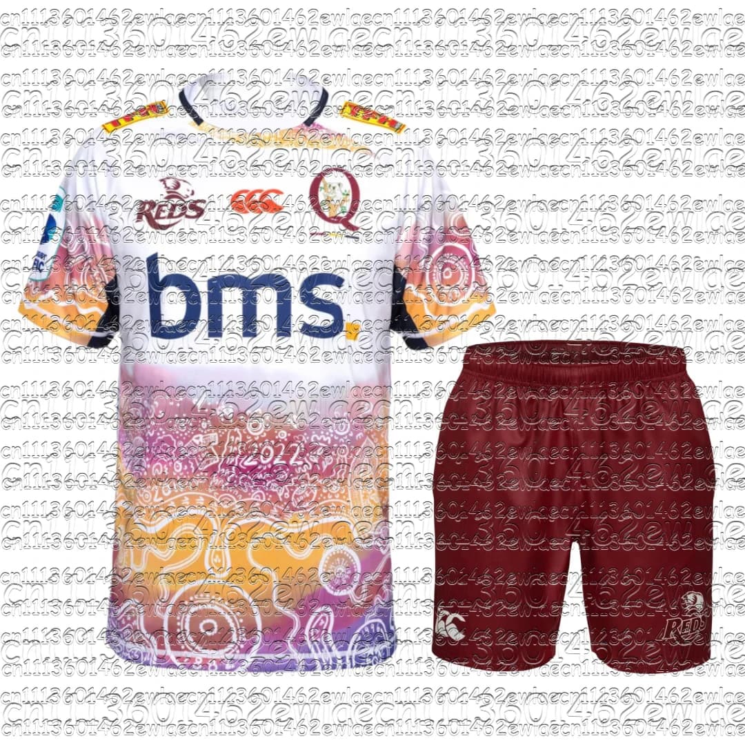 Queensland Reds Family Matching Rugby Jersey 2026 Indigenous Breathable Moisture Wicking Sports Uniform Kit Training Top