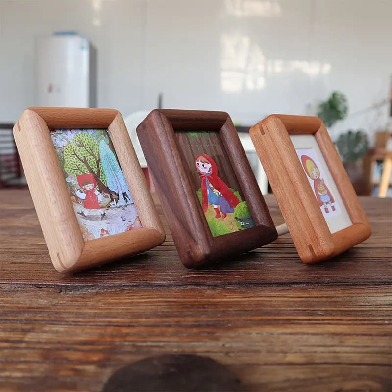 Wooden Frame 3/5 Inch, Children's Art Frame, Home Decoration, Animated Cardboard