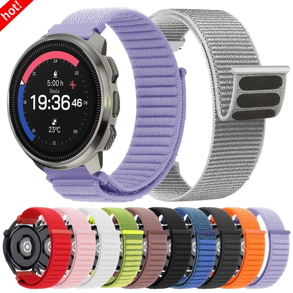 20mm/22mm cinturino per orologio in nylon per SUUNTO 3 Fitness/RACE S/5 PEAK OCEAN cinturino traspirante per SUUNTO 9 Peak PRO/DLC VERTICAL Band