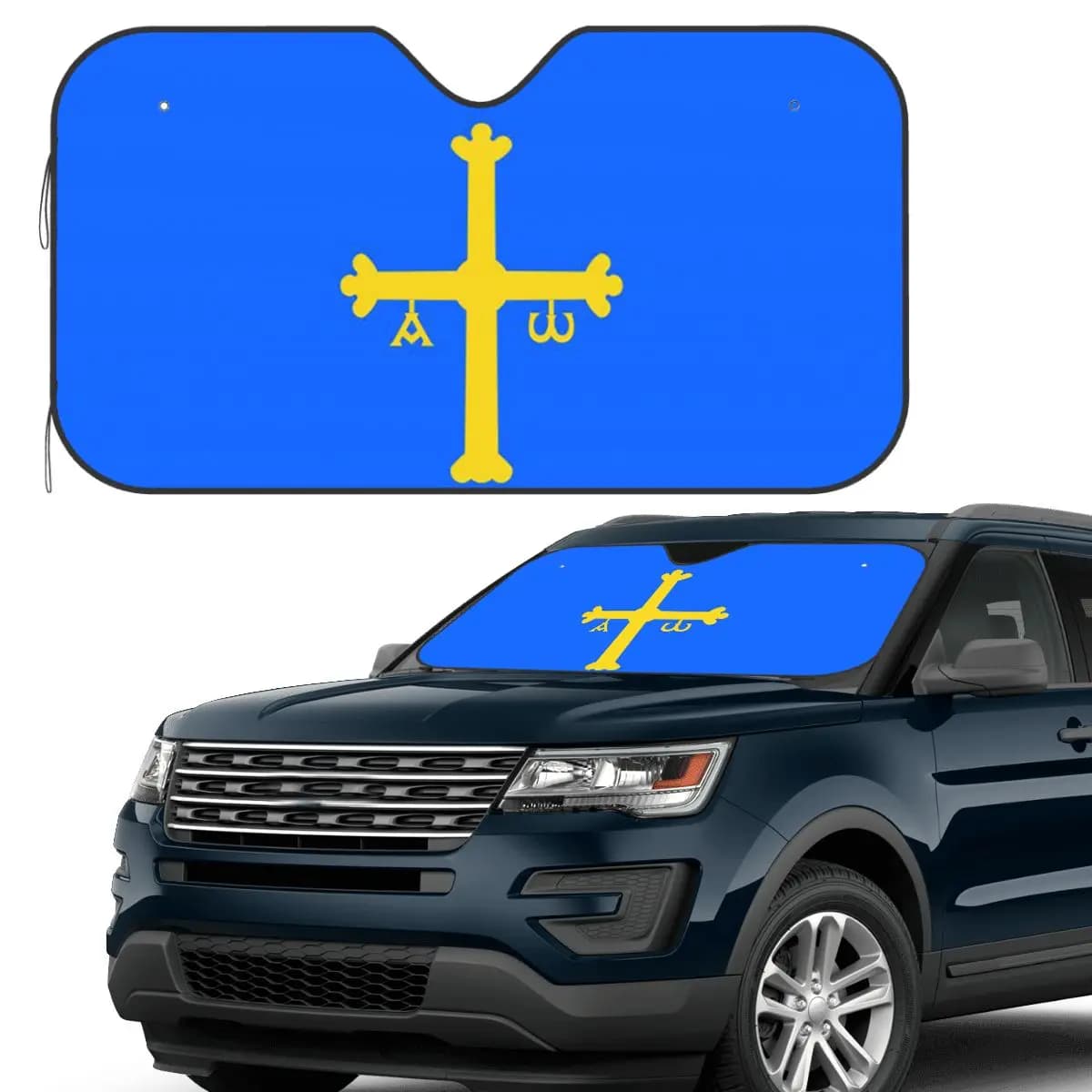 Asturie Bandiera Parasole Parabrezza Auto Parabrezza Anteriore Finestra Parasole Accessori Coperture