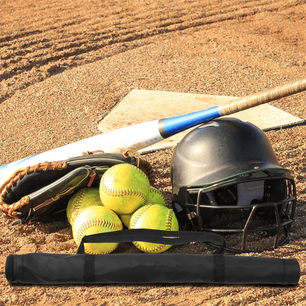 Zaino porta mazze da baseball in tessuto Oxford da 32 pollici, grande capacità, con scomparti multipli per bastoni da trekking e canne da pesca