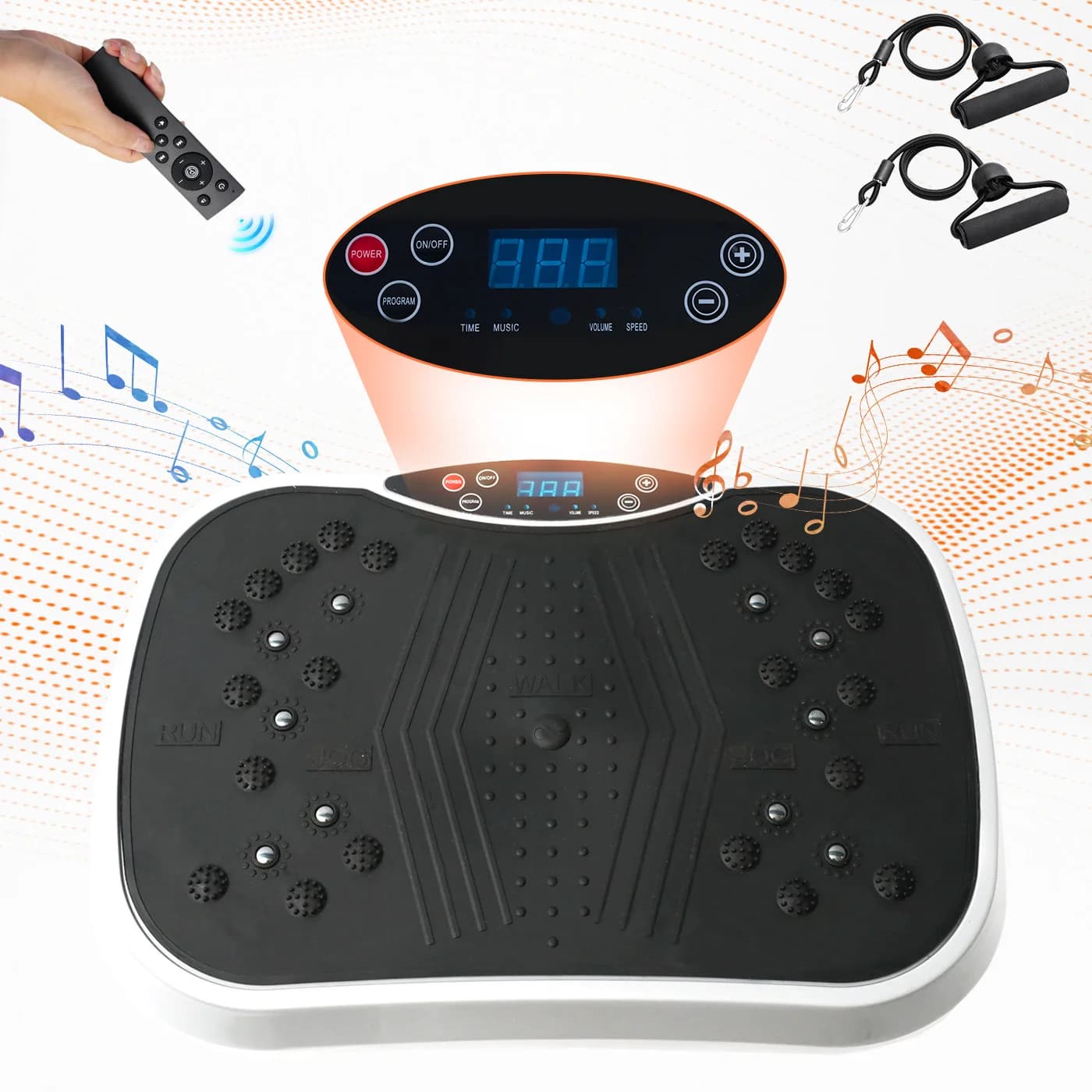 Full Body Training Portable Vibrant Pedal, Brucia Grassi, with Bluetooth Remote Control, for Slimming and Modeling