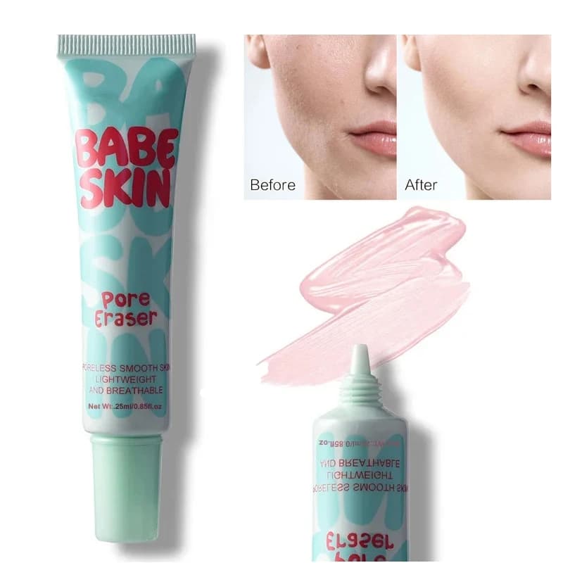 Babe Skin Primer for instant rubber for 25 ml Primer pores for long lasting waterproof makeup for all skin types