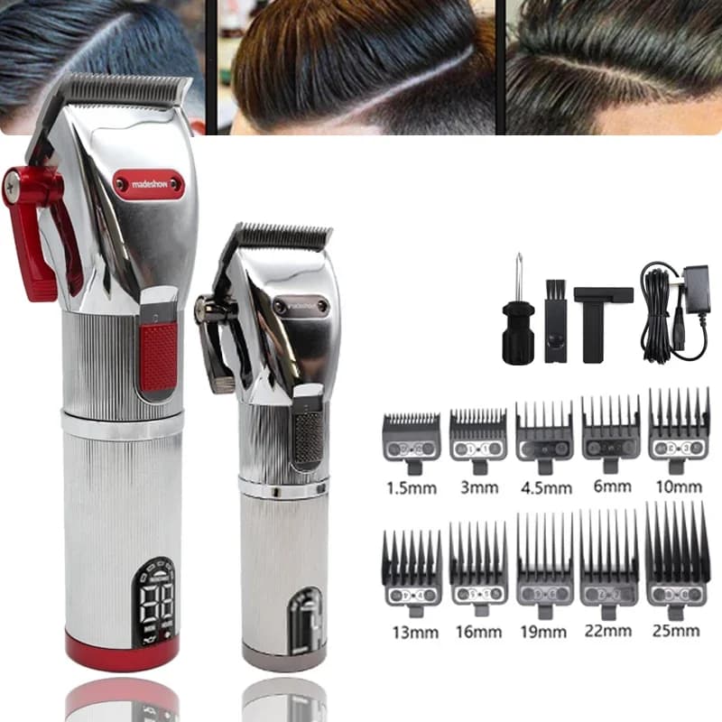 Madeshow M5 M6 Tagliacapelli professionale a batteria Barbiere da uomo Barba Trimmer Macchina per taglio di capelli Barbiere