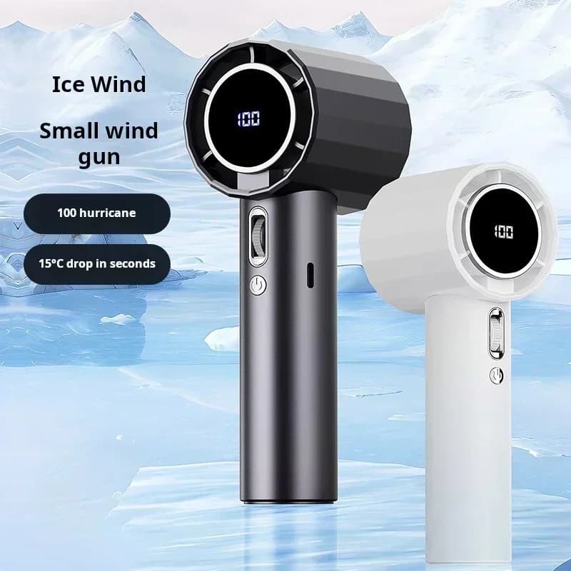 Ventilatore di refrigerazione portatile da 4000 mAh Ventilatore turbo portatile 100 marce Mini ventilatore personale ricaricabile USB regolabile per campeggio da viaggio