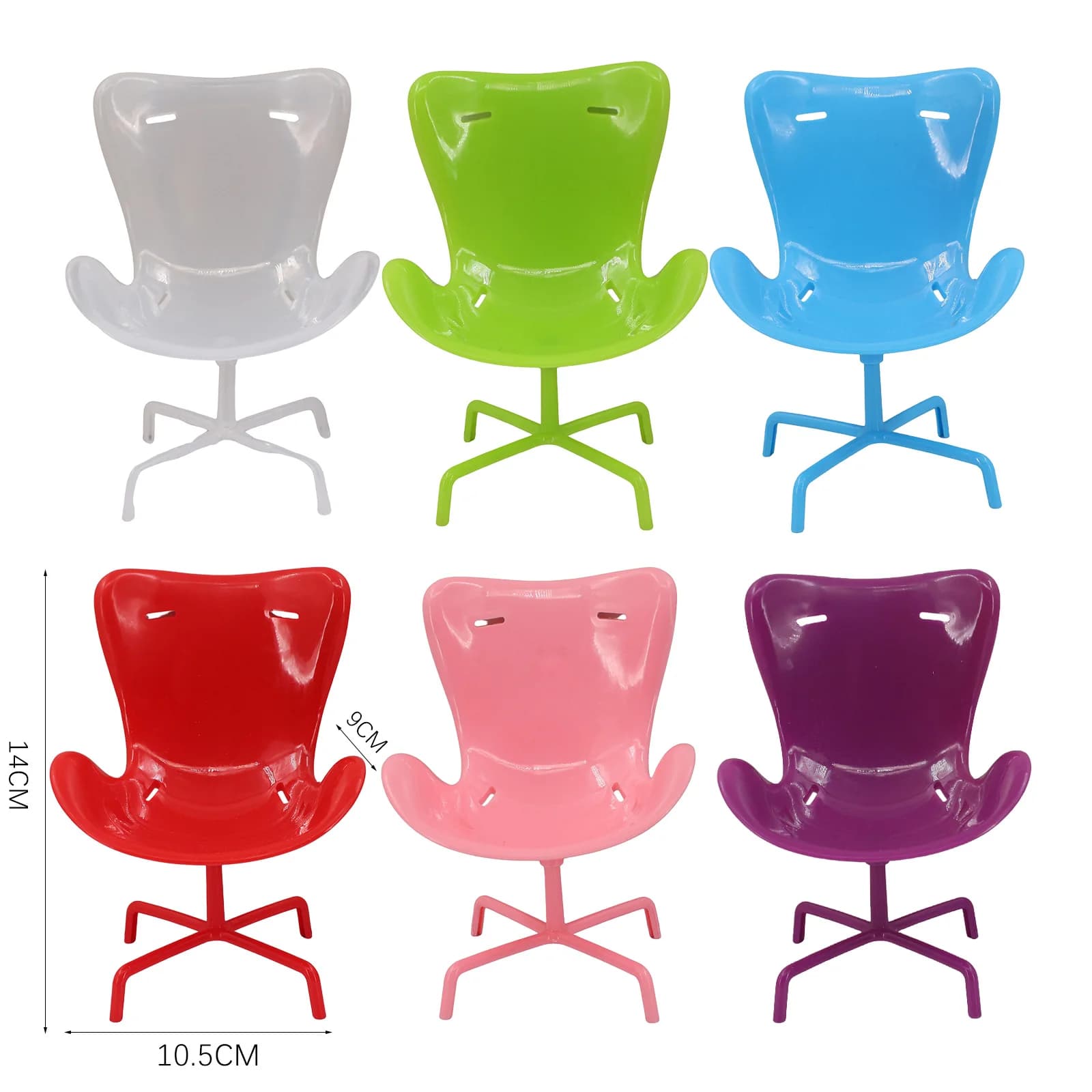 Nuovo modello adatto per accessori per case delle bambole Mini Ob11, modello di sedia da ufficio premium in tinta unita, fodera per sedia in peluche
