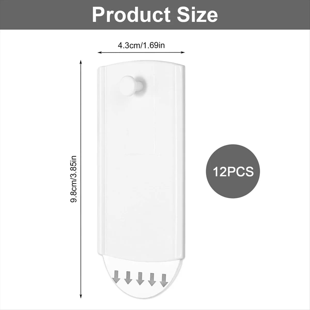 SEMOIC 12 frame stickers, hooks for hanging pictures, without perforation for photo, poster, photo