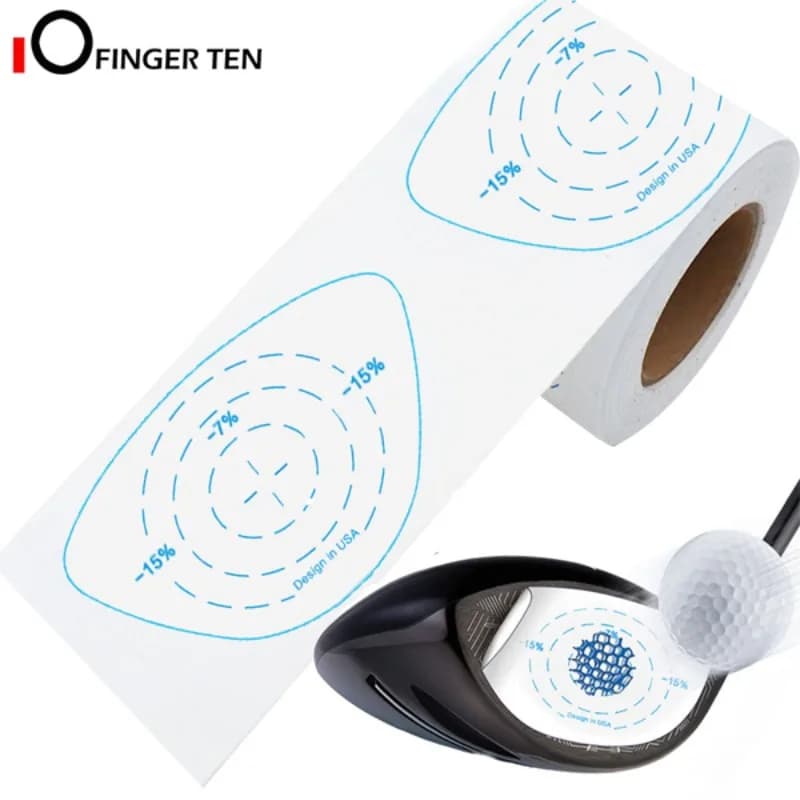 200 pz/rotolo Golf Impact adesivi adesivo etichette in legno di grandi dimensioni rotolo palle colpire registratore per uomo donna pratica
