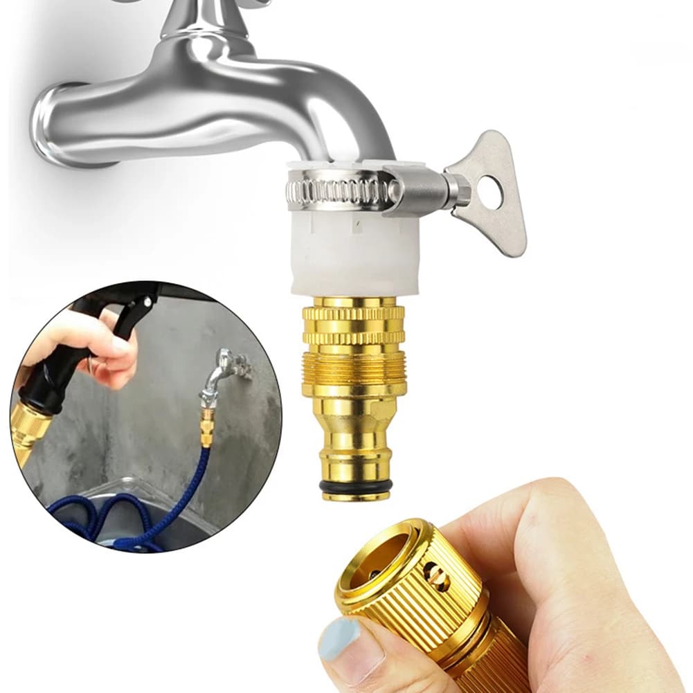 Universal Adapters for 15-23mm Pipes in Aluminium Alloy, Garden Pipe Fittings Restants, Home and Garden Faucet Adapter