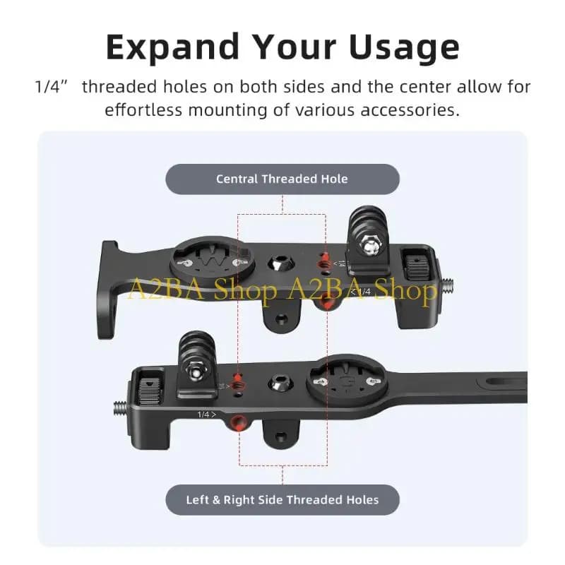 Supporto per computer da bici con supporto in metallo A2BA per costruzione stabile fotocamere sportive