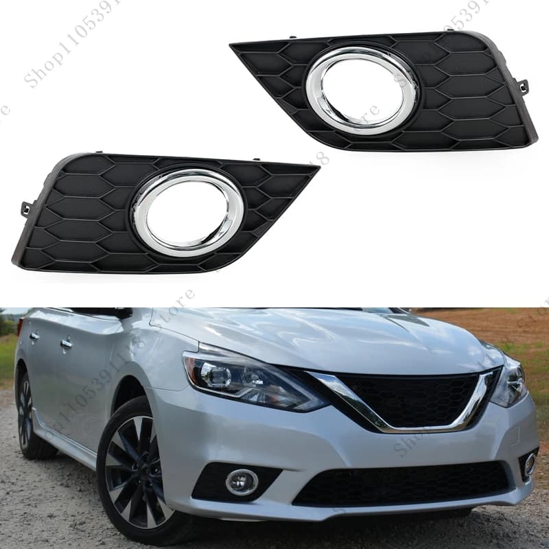 Copertura fendinebbia anteriore per paraurti, cornice fendinebbia, coperchio finitura fendinebbia, copertura cofano per Nissan Sentra 2016-2018 622564AF0B
