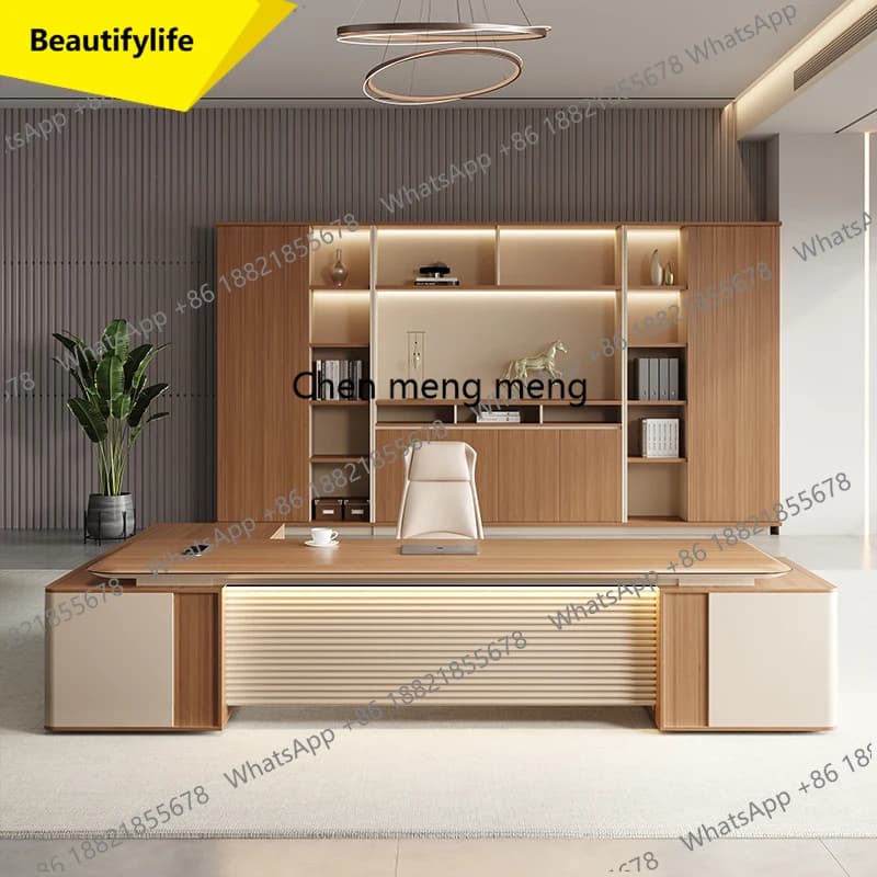 Sedia da Ufficio A17 per Dirigenti con Combinazione di Armadietto e Organizzatore, Scrivania da Gaming Ergonomica per Ufficio e Casa, Postazione di Lavoro F