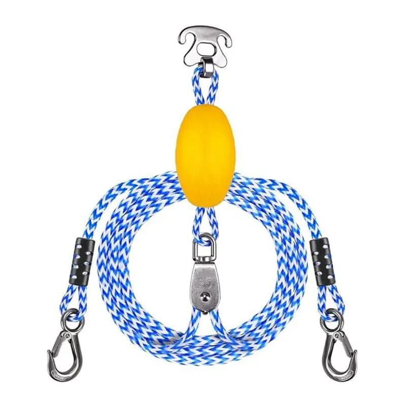 Heavy Duty Boat Tow Harness For Tubing, Self Centering Boat Tow Rope , Floating Tube Rope For Boats, Towable Tubes-A00E