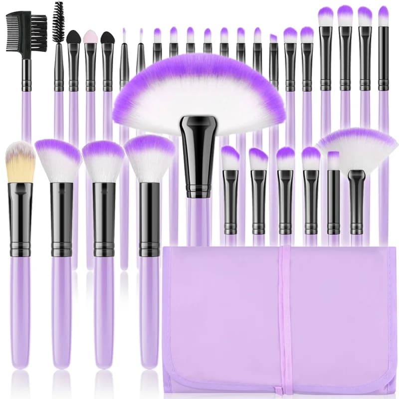 Makeup Brushes, 32 Pieces Professional Makeup Brushes Cosmetic Brushes Background Powder Corrector Makeup Brushes