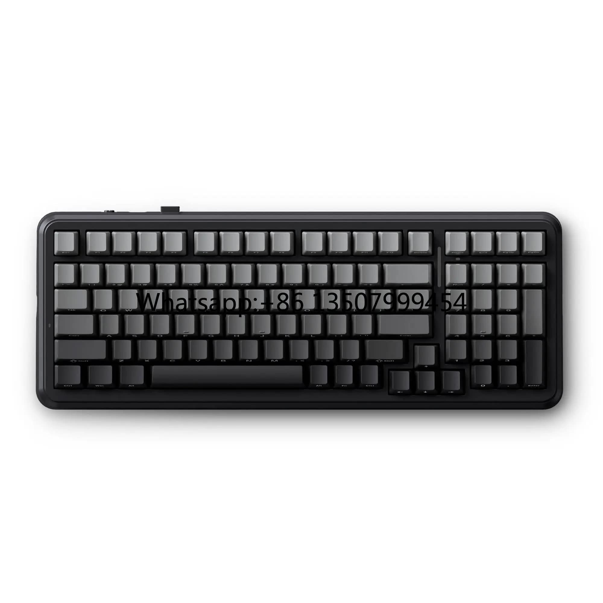 K99V2 2025 Tastiera Meccanica da Gaming Wireless con Retroilluminazione RGB, 99 Tasti, Materiale PBT, Personalizzabile in Inglese