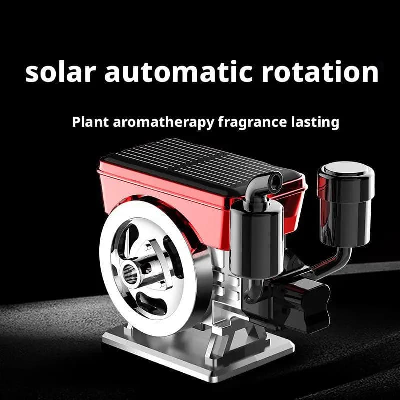 Solar Car Deodorant Diffuser Powered Rotating Auto Diffuser Motor Simulation Auto Purifier Perfume With Aroma Perfume Z3H4