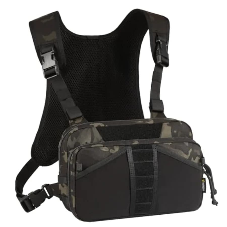Borsa da Pesca a Tracolla per Uomo e Donna, Contenitore per Attrezzatura e Scatole per Mosche, Borsa per Binocolo da Caccia
