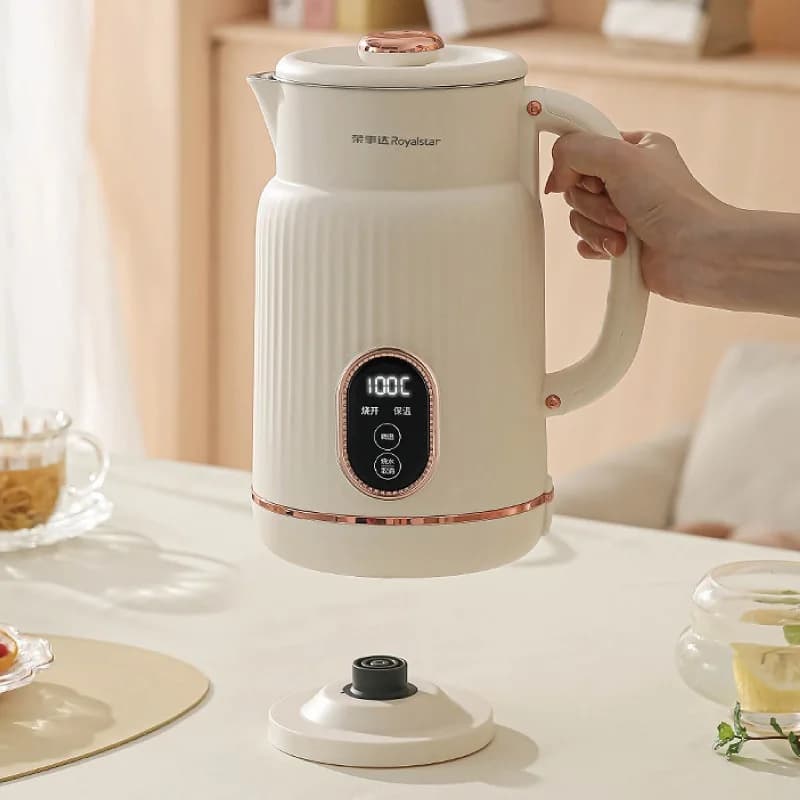 1500W Stainless Steel Electric Kettle 304 with Temperature Control, Double Layer Anti-coating with Heat Maintenance Function, 1.5L
